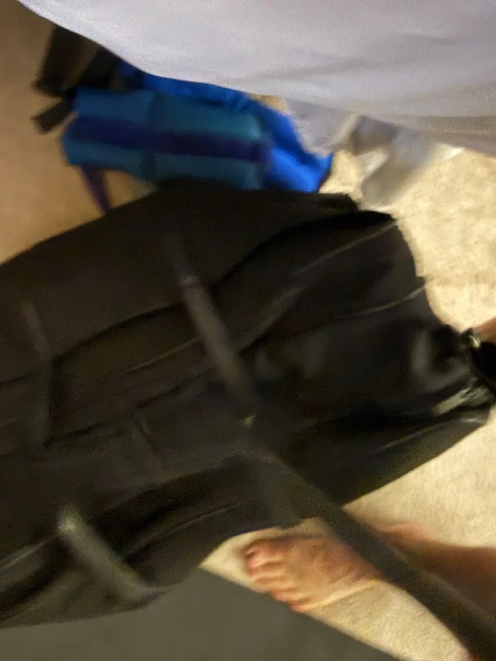 TUMI  Black Carry/Weekend Back with Leather Trim